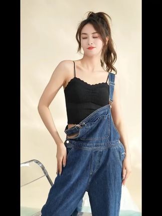 红豆女士凉感蕾丝吊带遮副乳背心带胸垫bra美背无痕打底外穿夏季#夏季女士内衣 #凉感吊带 #遮副乳 #美背内衣 #红豆内衣