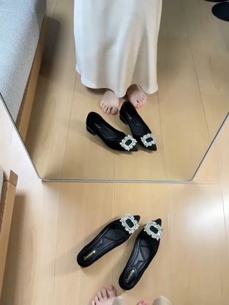#轻奢女鞋 #软底小单鞋 #女鞋推荐 #脚宽脚胖都可以 #一脚蹬
