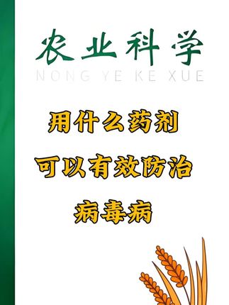 用什么药剂可以有效防治病毒病#农业种植 #病毒病 #科学种植 #农技推广 #三农