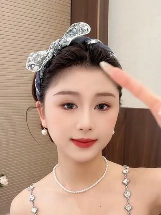 #发箍这样戴好美#简单发型#头饰发饰#蝴蝶结发箍#兔耳朵发箍