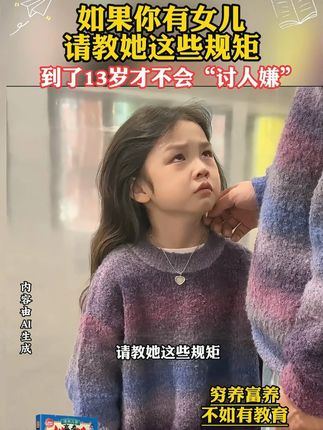 一个有教养的孩子走到哪里都受欢迎,被人夸,穷养富养不如有教养,这本书是送给孩子的礼仪教养书 #教养  #育儿