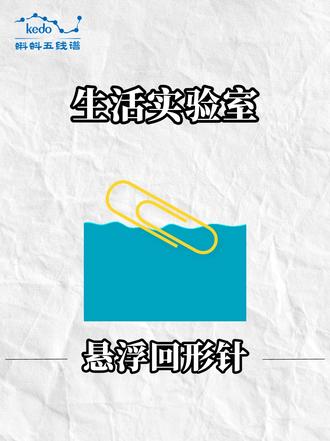 回形针的漂浮秘籍 #回形针 #生活小百科 #实验 #科普 #有趣的科学实验