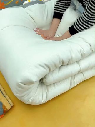 你家被子改换了,新款可拆洗豆豆绒大豆被,整张棉填充机洗水洗不滚包! #保暖被 #豆豆被