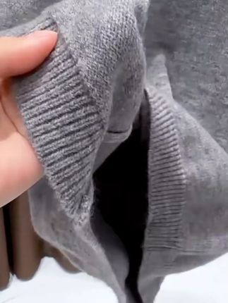 2025秋季新款气质韩版ins灰色宽松圆领针织短袖T恤时尚百搭上衣女#高级感穿搭 #简约大气 #贴身衣物 #打底衫 #内搭外穿都好看 #上衣穿搭