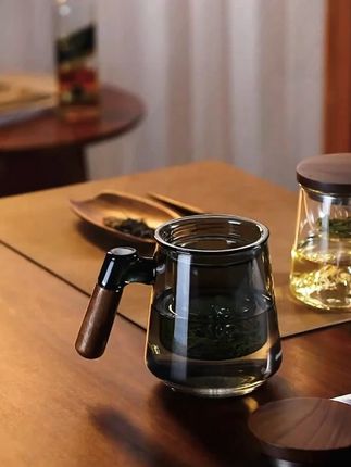 胡桃木高档个人泡茶杯有手把带茶叶过滤内胆男女士办公室玻璃水杯#胡桃木水杯 #泡茶杯 #玻璃水杯 #茶叶过滤 #办公室水杯