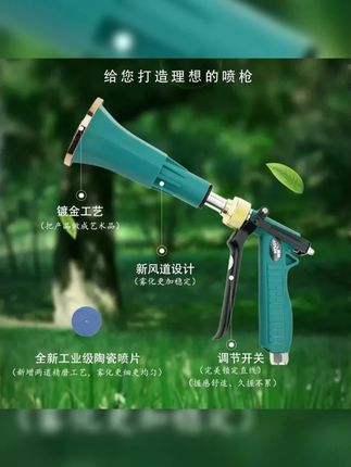 澳林新款打药枪高雾化省药喷枪果园专用农用新式打农药高压打药枪 #雾化喷抢 #打药神器 #雾化喷头 #打药喷枪