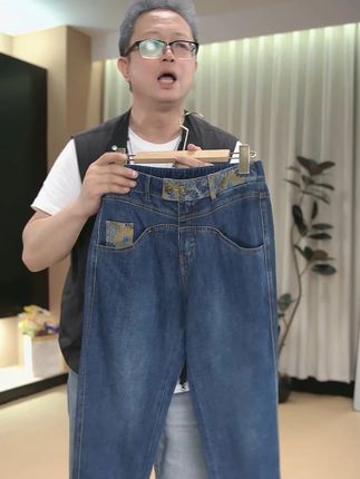 女士必看!这些牛仔裤细节太惊艳,舒适度和视觉感爆表! #面料柔软舒适 #这么穿显瘦20斤 #性价比 #品质女装