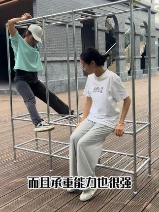 超大容量,高承重,全钢架简易衣柜,安装简单,钢管加粗,升级合金接口,整架结实稳固耐用#衣柜 #居家好物 #好物分享🔥 #种草