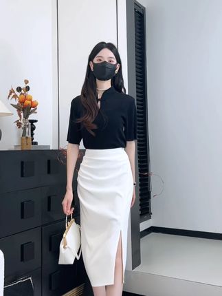 西装裙如何穿出新中式风格~#穿出高级感 #女装 #简约大气 #优雅大气高级感穿搭 #简约搭配