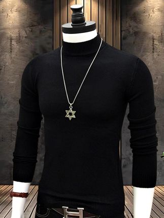【2025爆款男士半高领打底衫毛衣】 男士毛衣毛衣秋冬季半高领修身针织打底衫保暖上衣内搭韩版2025新款爆款纯色百搭弹力 加绒加厚上衣男生男款高档帅气西装搭配#男士半高领打底衫#男士半高领毛衣#秋冬男士毛衣针织衫#男士半高领内搭#男士秋冬爆款毛衣