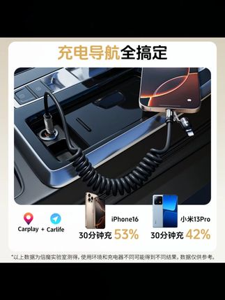 倍魔240w四合一弹簧伸缩快充线锌合金火箭款2米线长TypeC变换插口#快充线 #四合一充电线 #伸缩充电线 #倍魔充电线 #240w充电线