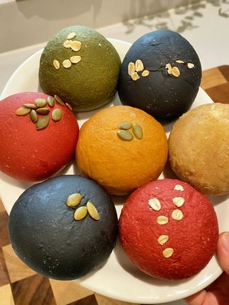#卡卡业 家的6种口味的#全麦欧包 ,就是一个星期#早餐 不重样的秘密!#超好吃 #面包