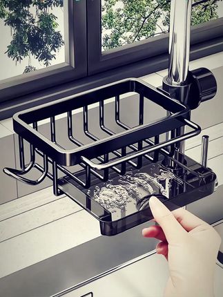 超实用!厨房水龙头置物架,多功能沥水收纳超方便 #厨房水龙头架 #家用收纳架 #家用置物用品 #厨房好物 #厨房用品