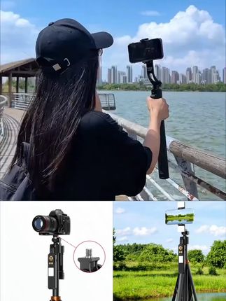 【靓点拍】AI跟拍云台人脸识别360°全智能追踪跟拍蓝牙遥控四脚支架
