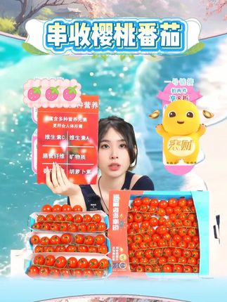 【一颗大™】串收樱桃番茄现摘水果爆汁小西红柿车厘串茄圣女果 #番茄 #西红柿 #圣女果 #水果 #好物推荐 @DOU+小助手 @DOU+上热门