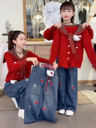 #高品质童装 #女童套装 #生女儿就是用来打扮的 #秋天女儿穿什么 #每日童装穿搭分享