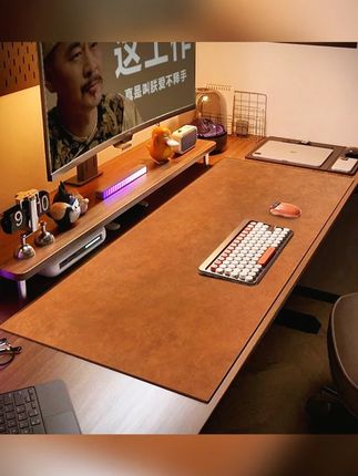 双面牛皮纹高端电脑办公桌垫复古牛皮鼠标垫免洗环保写字台桌布#电脑桌垫 #双面牛皮纹 #鼠标垫 #办公桌布 #环保桌垫