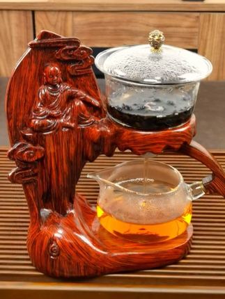 新款家用简约懒人磁吸玻璃自动出水茶具套装高端全套泡茶壶 #今天你喝茶了吗 #茶空间 #自动茶具 #高端茶器