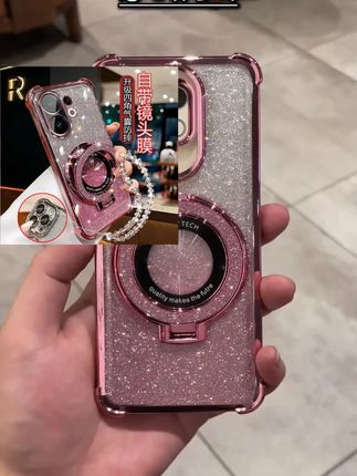 适用新款vivos30手机壳网红渐变闪粉硅胶V2464A气囊防摔VOS30支架