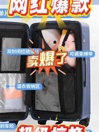 SGG结实行李箱大容量密码箱拉杆箱旅行箱拉杆箱网红款#行李箱 #SGG #大容量箱子 #旅行箱 #网红行李箱