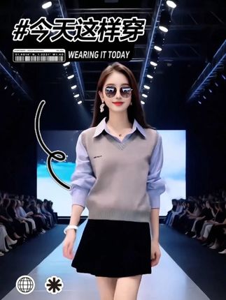 设计感时尚拼接衬衫女2024秋季新款小个子洋气显瘦减龄假两件 设计感时尚拼接衬衫女2024秋季新款小个子洋气显瘦减龄假两件#早秋姐感穿搭气质顶满#初秋韩系穿搭已就位#轻松解锁秋季穿搭#早秋穿搭公式来了#早秋这样穿包好看的