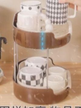 抽拉式杯子收纳架,大容量超方便 #桌面收纳 #家用杯架 #家用收纳架 #家用置物架 #桌面收纳好物