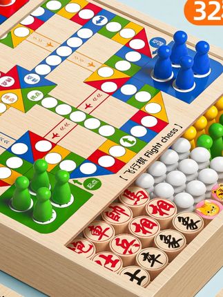 多功能飞行棋玩具2岁以上儿童益智早教五子棋男女多合一棋类游戏 #益智玩具 #让孩子远离手机 #动手动脑 #多功能棋盘 #多功能游戏棋