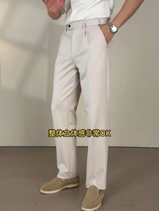 大家都在找的这条裤子,今天安排! #显高显瘦显腿长 #百搭裤子 #男裤 #羊毛 #西裤