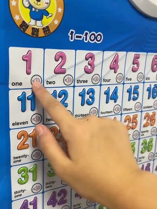 1-8岁宝宝认数1到100有声挂图儿童学数学认数字语音玩具 数字卡片#宝宝学习玩具 #有声挂图 #儿童学数学 #数字卡片 #宝宝成长