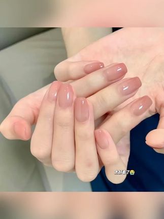 短圆纯欲华妃摸脸渐变美甲贴片手穿戴甲简约指甲贴 #指甲贴 #简约指甲贴 #穿戴甲 #穿戴甲推荐 #贴片穿戴甲