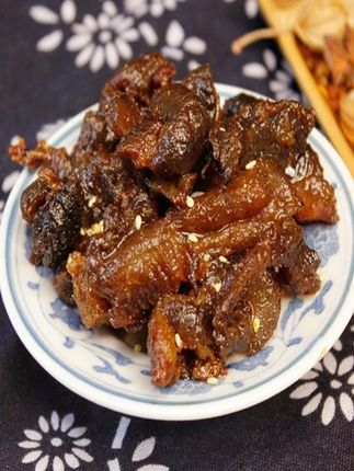 闪香牛肉筋牛肉干边角料筋头巴脑软硬适中口感内蒙休闲熟食125G#办公室零食 #懒人美食