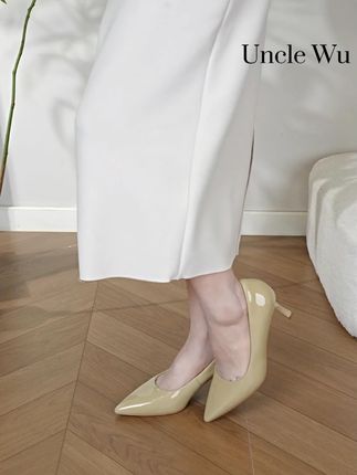 优雅的漆皮细高跟,工作日常都能穿~#女鞋 #高跟鞋 #单鞋 #吴大叔