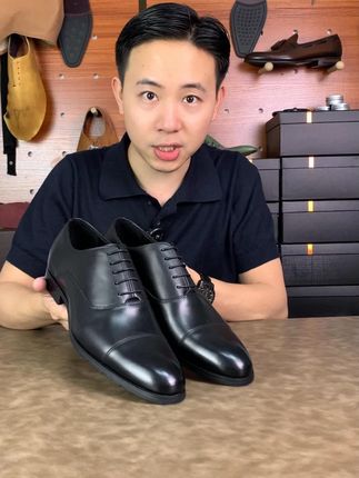不知道穿什么皮鞋的小白,赶紧来试试这双吧#皮鞋 #手工皮鞋 #正装皮鞋 #好鞋推荐