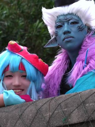 比个耶✌ 金鱼姬:@加个荷包蛋 荒川之主:还未连接(暂无抖音) #阴阳师 #阴阳师cos #金鱼姬 #荒川之主 #金鱼姬荒川之主