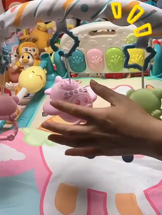 mkk婴幼儿健身脚踏琴婴儿玩具0-6个月玩具宝宝运动早教趣味锻炼琴#婴儿玩具 #健身脚踏琴 #早教玩具 #宝宝运动 #mkk玩具