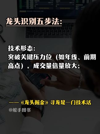 龙头识别五步法:题材强度、板块效应、技术形态、资金流向、股性活跃度 ,#龙头股 #股票知识 #投资智慧