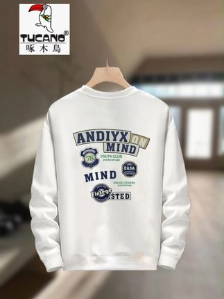 啄木鸟秋冬卫衣季新款圆领男女同款套头潮流宽松百搭返潮复古外套 #男装 #潮流穿搭 #男女同款 #谁穿谁好看系列 #潮牌
