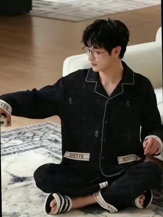 #睡衣 #家居服 #可外穿 #面料柔软舒适 #男士家居服
