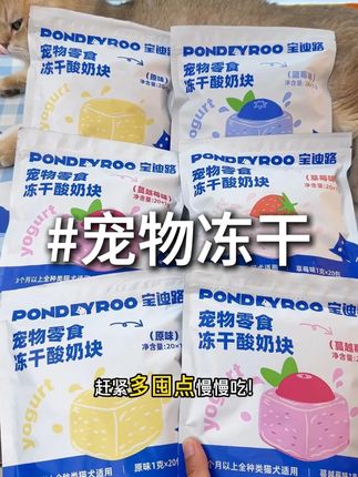 #宝迪路 #冻干酸奶块猫狗通用 #H