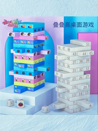 叠叠乐积木,亲子互动好玩具 #桌面游戏 #亲子互动游戏 #叠叠乐积木 #平衡玩具 #儿童玩具