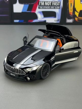 这台能手动伸缩敞篷的“奔驰AMG SL63”简直是暴力与美学的代表车型#汽车模型 #奔驰AMG #奔驰SL63 #合金车模