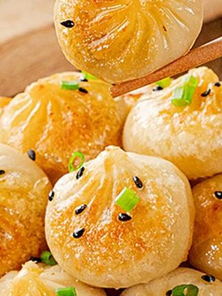 #k总 推荐正品皇家小虎拇指生煎包特色小吃冷冻迷你小包子速食早餐半成品小笼包#生煎包 #小笼包 #拇指生煎包 #生煎包子