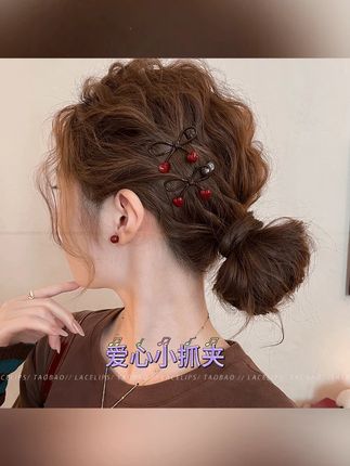 绝了!这爱心小抓夹一夹,发型瞬间精致起来#发夹
