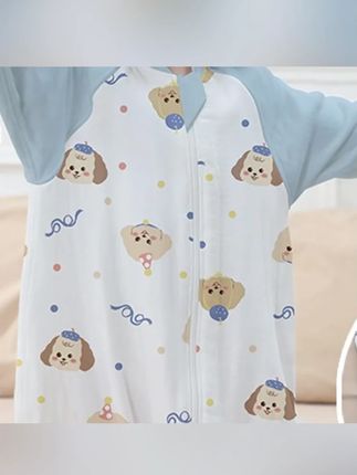 AEgte sol(单双层)儿童纯棉分腿睡袋宝宝春夏防踢被婴幼儿四季#高品质童装  #母婴好物  #婴儿居家套装  #时尚穿搭  #婴儿用品