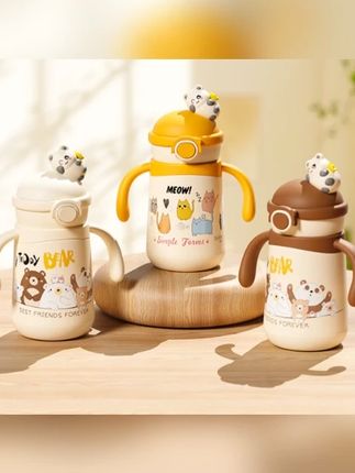 #郝邵文  推荐    布比熊好吸保温杯婴幼儿直饮吸管奶瓶316不锈钢宝宝学饮保温奶瓶 #儿童保温杯 #便携保温杯 #吸管保温杯 #不锈钢保温杯