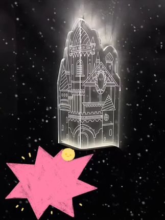 超可爱墙角城堡小夜灯,充电感应营造温馨卧室氛围! #城堡感应灯 #城堡造型灯 #充电夜灯 #充电小夜灯 #卧室夜灯