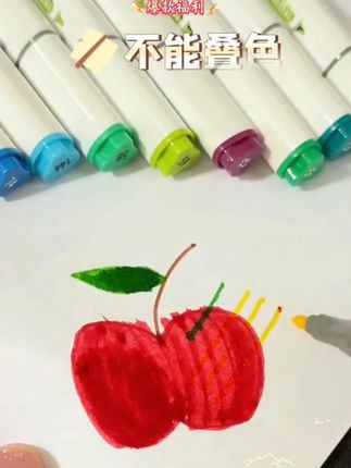 #马克笔 #丙烯马克笔 #美术生专用