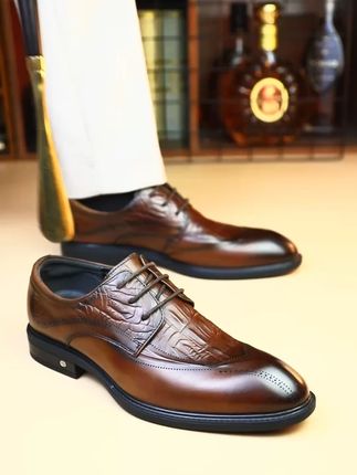 #你的鞋子好漂亮  #职场穿搭  #商务正装皮鞋  老人头高端商务正装皮鞋 金标系列 高贵典雅