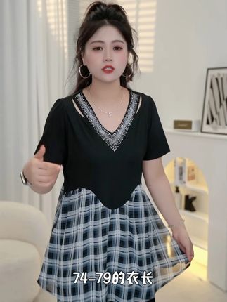 #大码女装120斤到220斤 #大码女装 #夏季新款 #穿出高级感 #上衣
