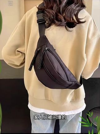 胸包斜挎包男女同款时尚百搭ins潮流韩版单肩包骑行运动休闲背包#胸包斜挎包 #男女同款 #时尚百搭 #韩版背包 #休闲背包